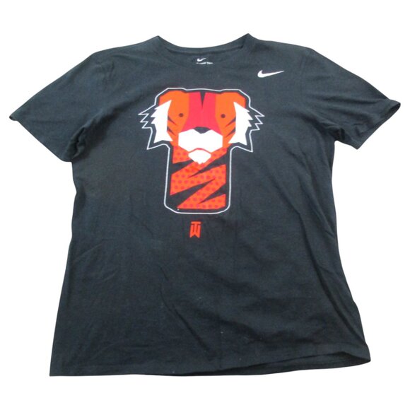 Nike Tiger Woods Frank T-Shirt Mens Medium Black Graphic Short Sleeve Crew Neck - Picture 1 of 8